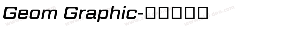 Geom Graphic字体转换